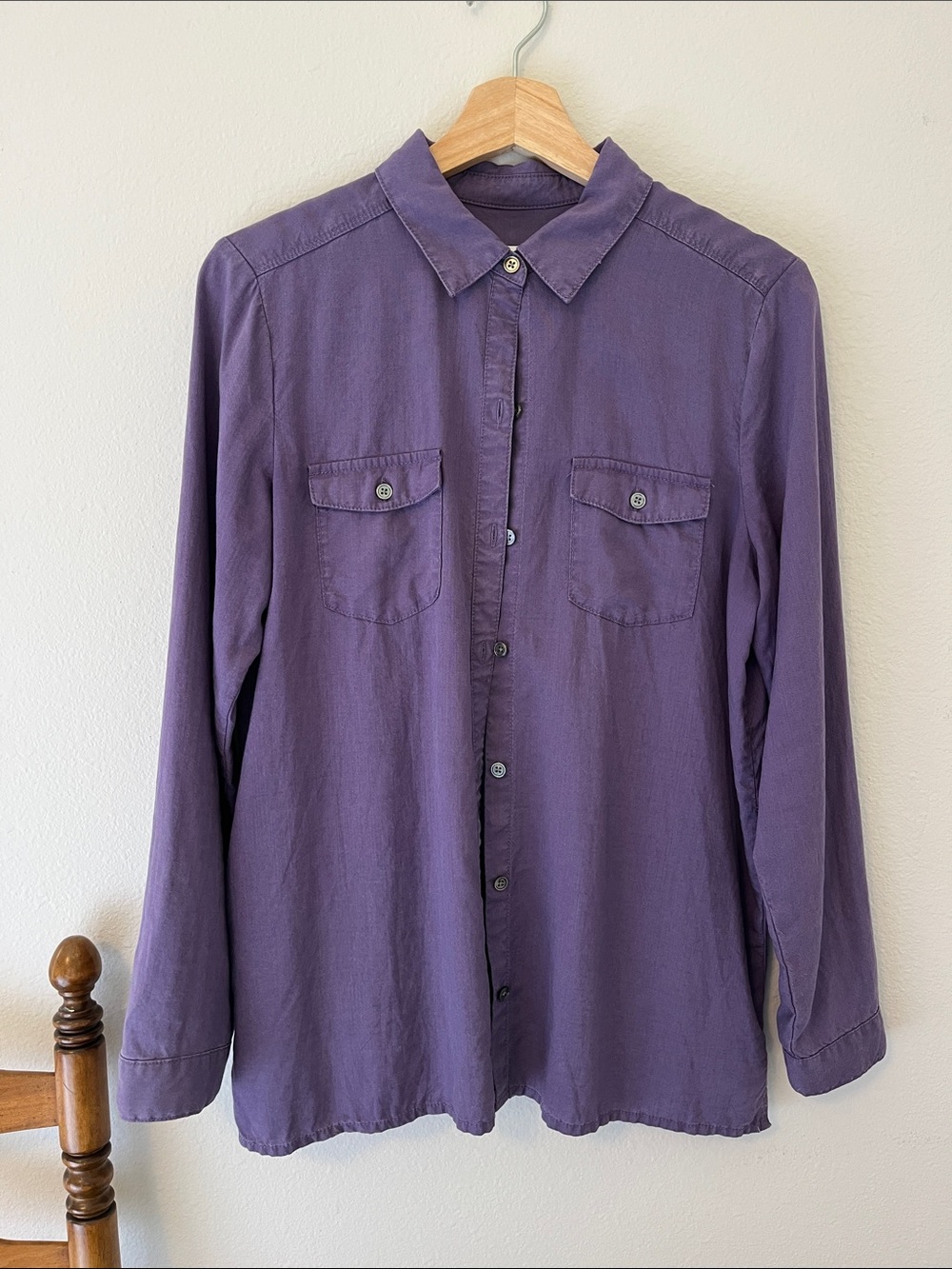 J. Jill Violet Button-down Tencel Lyocell